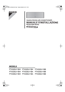 FTXG_JV1BB_3PIT291651-6N_Installation manuals_Italian download